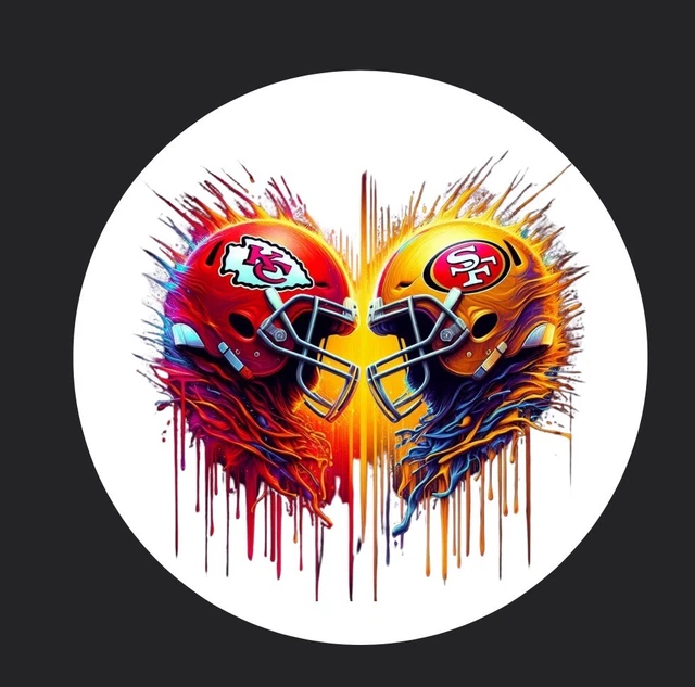 NFL 2024 SUPER Bowl 58 KC Chiefs Vs San Francisco 49ers Football Helmet
