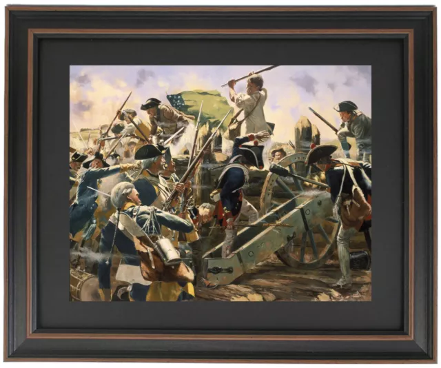 Framed The Battle of Bennington by Don Troiani. Standard or Poster Size.
