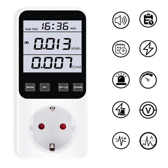 Power Consumption Meter Socket Temperatura Telecomando 50 Hz Casa Ricambio Nuovo