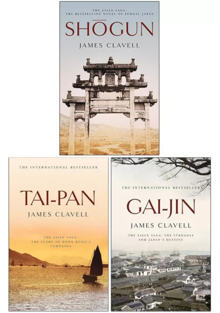 The Asian Saga Series By James Clavell 3 Books Collection Set - Fiction - PB