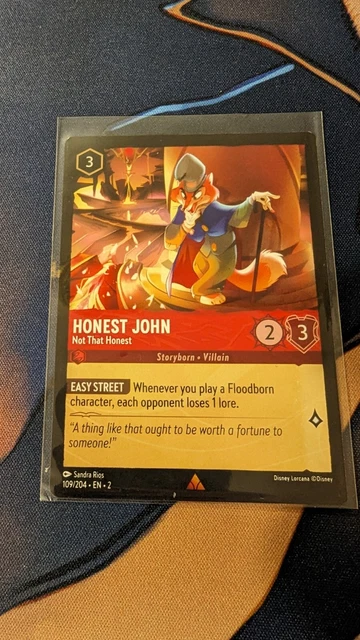 Honest John Not That Honest 109/204 Disney Lorcana - Rise of the Floodborn