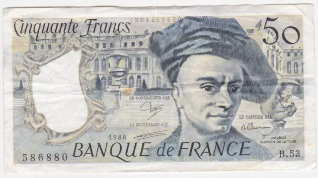 France P 152 d - 50 Francs 1988 - VF