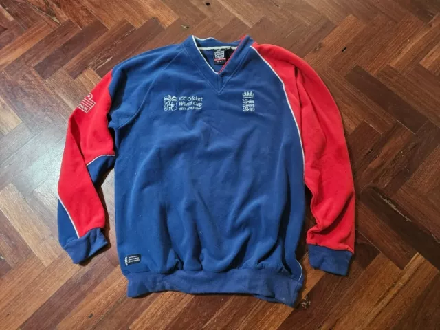 Admiral 2007 ICC World Cup England Cricket Players Issued one day jumper - XL