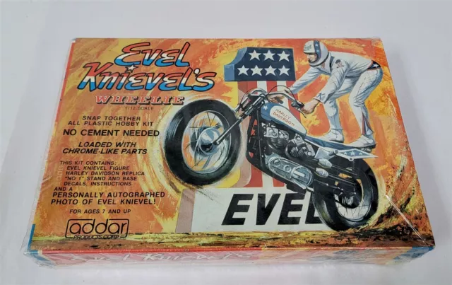 X-576 Vintage 1970'S Evel Knievel's Wheelie 1/12 Scale Model Kit Sealed