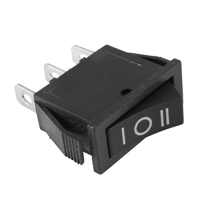 Rectangular Rocker Ship ROCKER SWITCHES ON-OFF-ON 12V 16A 250VAC 3 Position KCD3-101/3P ...
