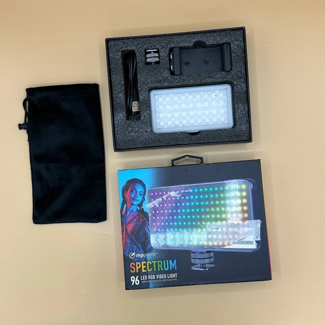 Digipower - Spectrum 96 LED Video Light for Camera Smartphone