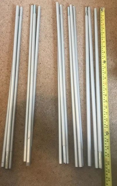 Re-conditioned  / re-purposed tarp camping tent canvas poles?