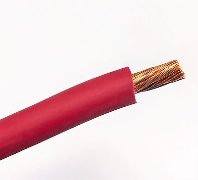 20' Ft 8 Awg Gauge Welding & Battery Cable Red Usa  Copper
