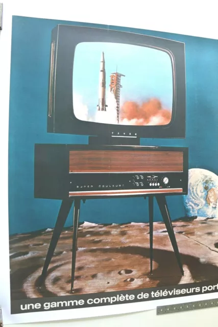 TEVEA LUNE APOLLO 1969 LEM LM LM HORIZONTAL TV POSTER SET idem Teleavia 111 3