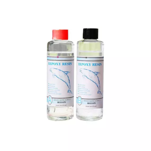 McNory Resine Epoxy Transparente 2 Parties 400ml, Kit Résine Epoxy