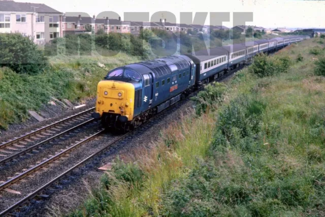 35mm Slide BR British Rail Diesel Loco Class 55 Deltic 55021 Cramlington 1981