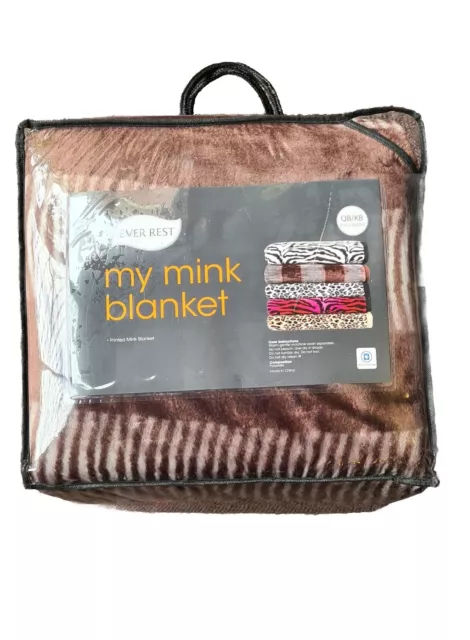 EVER REST MINK BLANKET QB KB Cream 48.00 PicClick AU