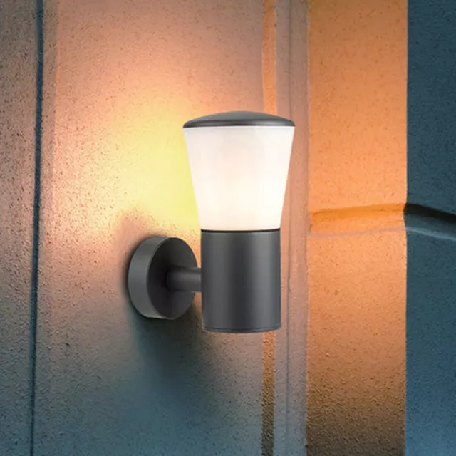 Garden Wall Lamp Anthracite Waterproof IP44 E27 Outdoor LED Lantern Light 40W