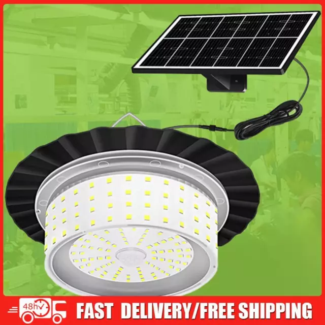 IP65 Waterproof Solar Hanging Lamp Timer 244 LED Motion Sensor 5 Lighting Modes
