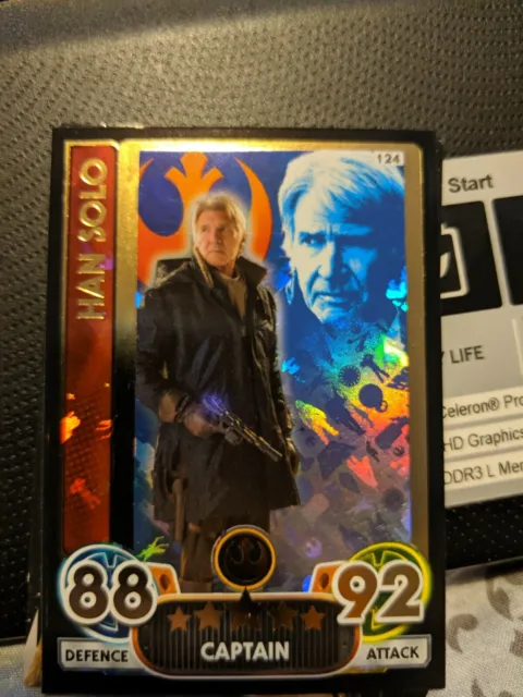 Star Wars 124 Han Solo Force Attax Extra