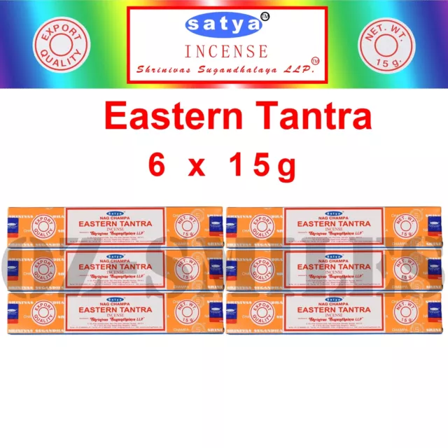 FRESH SATYA SAI BABA - Eastern Tantra INCENSE STICKS - Bulk Pack - 6 x 15g