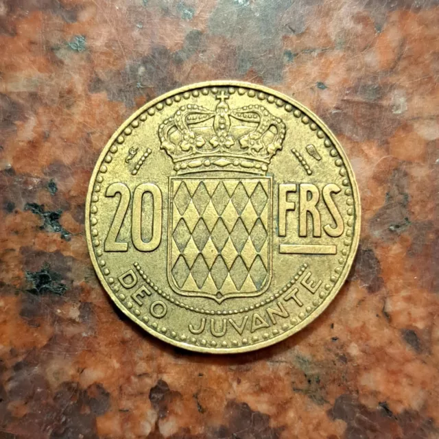 1950 Monaco 20 Francs Coin - #B4093