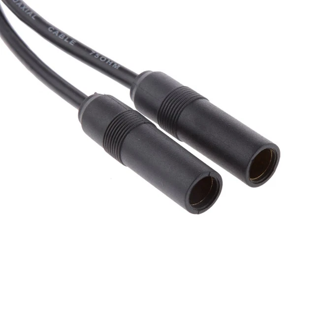 Adattatore antenna da 1 maschio a 2 femmina Y adattatore antenna stereo auto connessione TS