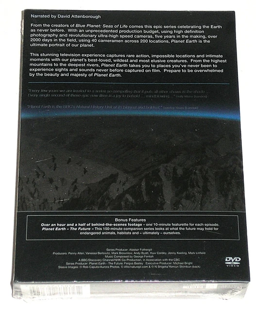 BBC PLANET EARTH As You've Never Seen Before The Complete Series DVD ...