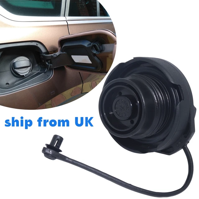 VW Transporter T5 T6 Caravelle Diesel Fuel Cap With Anti-Loss Strap – 2005-2022, Black Plastic