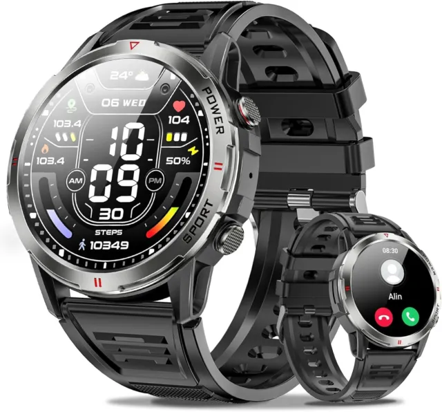 Smartwatch Uomo, Orologio Smartwatch Donna Chiamate e Whatsapp, Smart Watch IP68