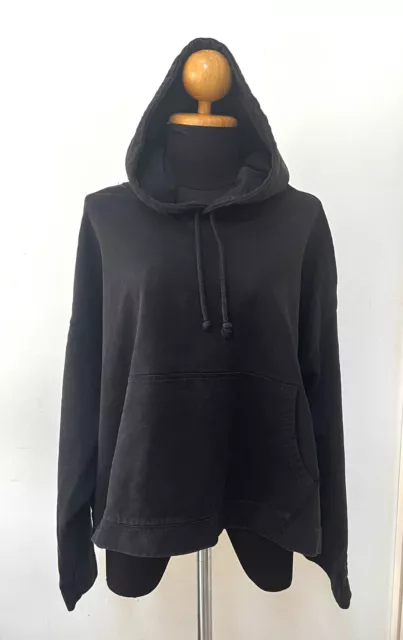 Acne Studios Joghy Emboss oversized Black Hoodie / sweatshirt  - Medium Size