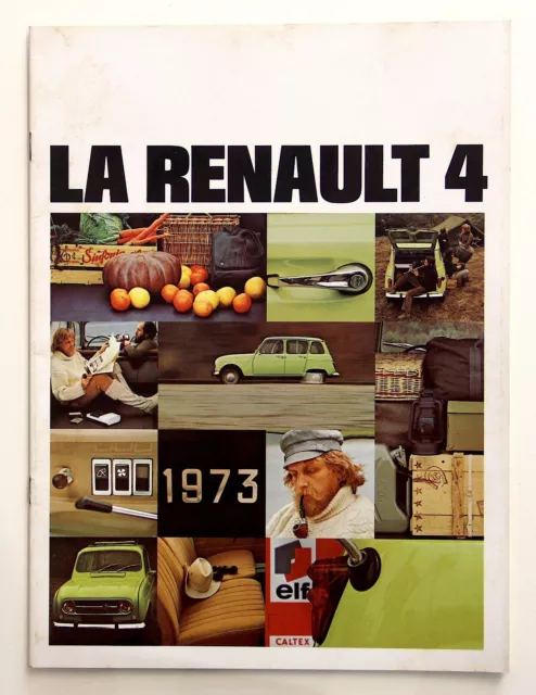 Renault 4 - Brochure 1973 - Leaflet Catalogue Brochure Rare