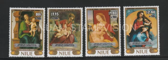 Niue 1986-Christmas Paintings [ Michel 690/93 ] Cv 25,00€. MNH **