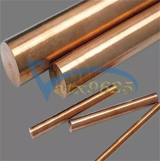 5PCS 99.9% Pure copper metal bar 4mm, Length 100mm 2