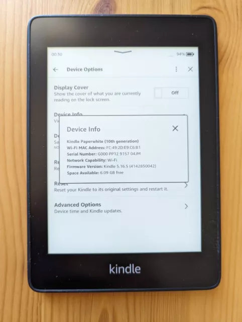 Kindle Paperwhite 10th generation 6GB