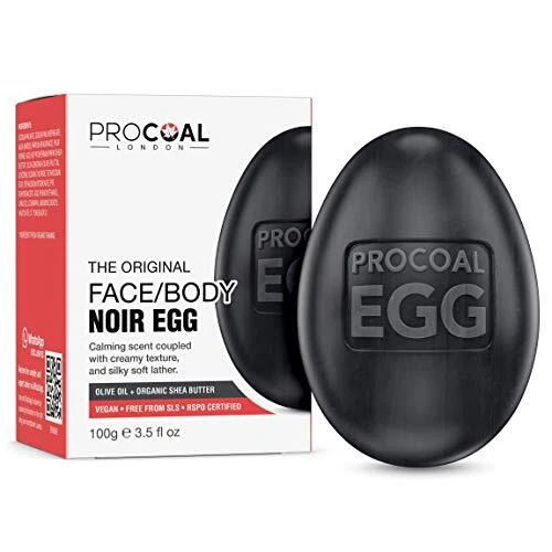 Jabón de limpieza facial y corporal Noir Egg 100 g por - limpiador facial y corporal,