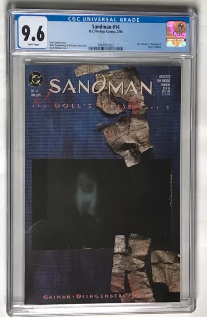 Sandman 14 CGC Graded 9.6 nm+ Doll House Part 5 Gaiman DC/Vertigo Comics 1990