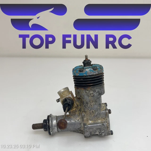 MCCOY 19 BLUE Head 2-Stroke Nitro Airplane Engine FOR PARTS!