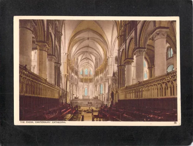 B8994 UK Canterbury Cathedral The Choir vintage postcard