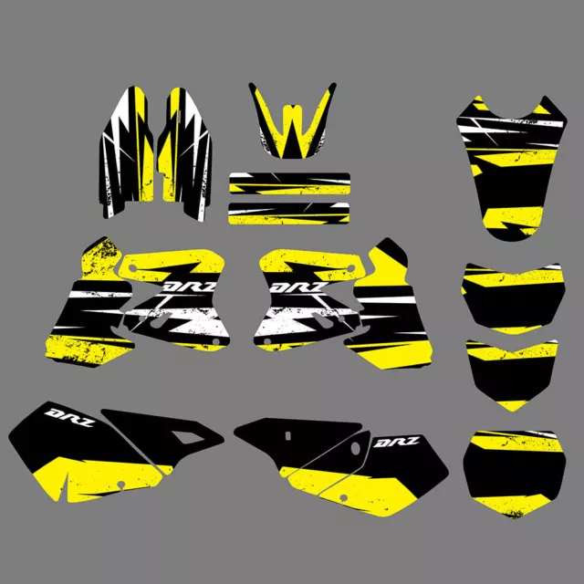 Team Graphics Backdrops Decals Stickers For Suzuki DRZ400 2000 2001-2011 2012