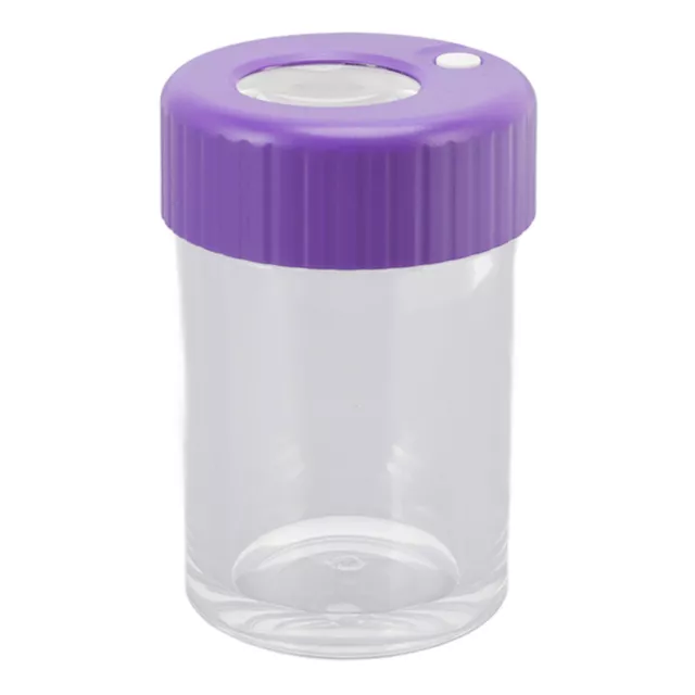 Purple Magnifying Viewing Jar Multifunction Waterproof Magnifying Glass New