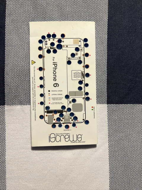 Kit De Vis Et Mappa Pour Réparation IPhone 4 à 6s Plus - 9 Pièces ISCREWS - Neuf (ouvert)