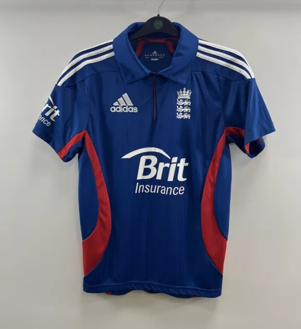 England Cricket Shirt 2011/12 Adults Small Adidas B83