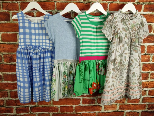 Girls Bundle 7 Years Next Jasper Conran Etc Dress Summer Lined Flower Blue 122Cm