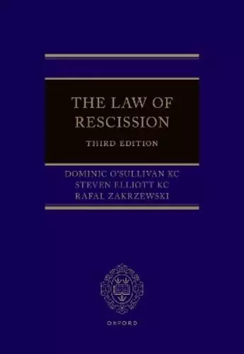 Dominic O'Sullivan KC Steven Elliott KC Rafa The Law of Resc (Gebundene Ausgabe)