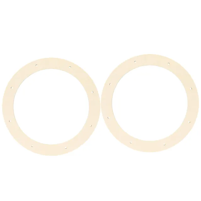 2 pz forme a corona artigianato cerchio in legno cornice rotonda floreale semplice