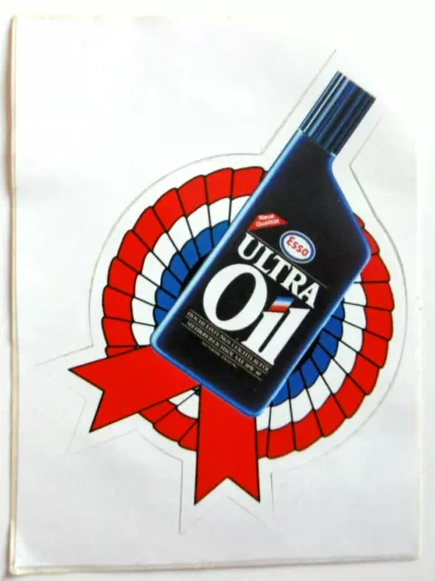 Werbe-Aufkleber ESSO Ultra Oil Motoröl NGS Tankstelle Oldtimer 80er