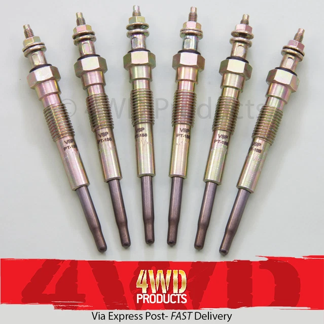 GLOW PLUG SET for Toyota LandCruiser HZJ75 HZJ78 HZJ79 HZJ105 4.2D 1HZ