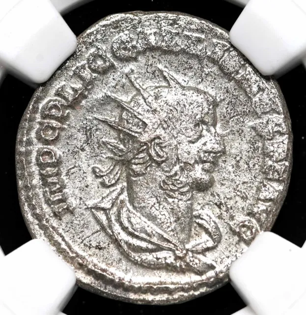 Gallienus. AD 253-268. Silver Antoninianus, NGC Ch XF