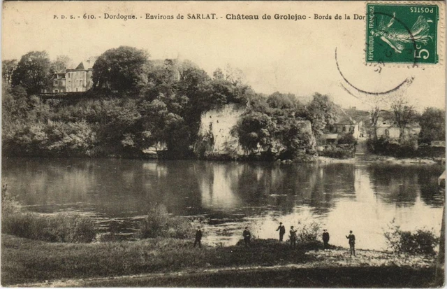 CPA surroundings of Sarlat - Chateau de Grolejac - edges of the Dordogne (1083407)
