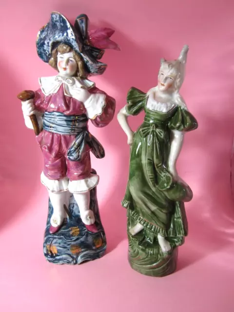 Pair Of Antique French Style  Figurines