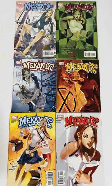 Mekanix 1-6 Complete Set Lot Marvel 2002-2003 NM 1 2 3 4 5 6