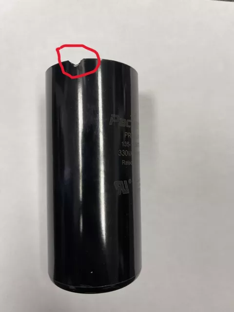 Packard Prmj135 135-162Mfd / 330 Volt Start Capacitor ***Chipped At The Top***
