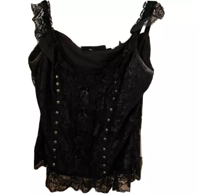 DEADSTOCK RARE Poizen Industries lace cami L