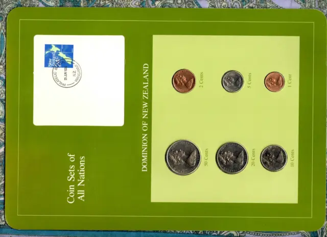 Coin Sets of All Nations New Zealand UNC All 1982 but 1 cent 1983